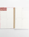 Hardcover Spiral Undated Planner for 12 Months