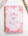 Hardcover Spiral Undated Planner for 12 Months