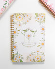 Hardcover Spiral Undated Planner for 12 Months