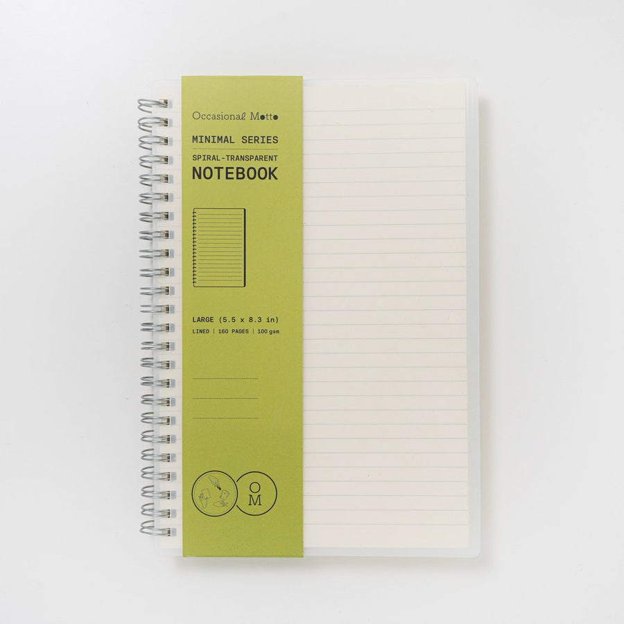 Spiral Transparent Cover Notebooks