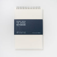 Set of 6 Top Spiral Transparent Cover Notepad