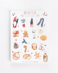 Lovely Winter Holiday Season Aesthetic Christmas Sticker Sheet