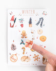 Lovely Winter Holiday Season Aesthetic Christmas Sticker Sheet