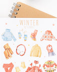 My Closet - Winter Clothing Themed Sticker Sheet