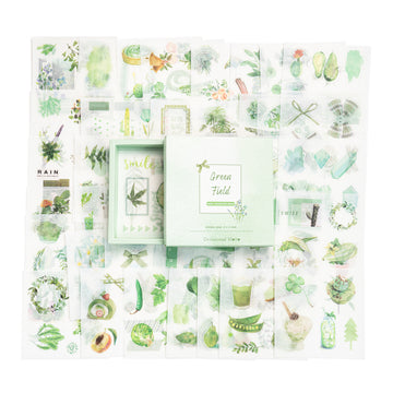 50 sheets kiss cut washi stickers pack