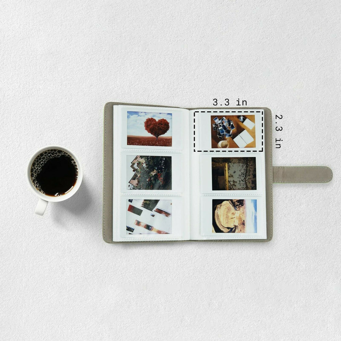 Personalized Premium PU Leather Holographic Print Photo Album For Instax Mini (108 Pockets)