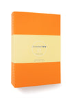 Set of 10 Orange Cover Sewn Binding Notebooks