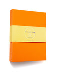 Set of 10 Orange Cover Sewn Binding Notebooks