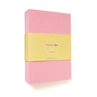 Set of 10 Pink Cover Sewn Binding Notebooks