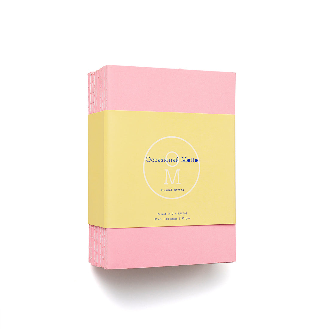 10-Pack Pink Cover Stitched Notebooks (80gsm layout paper)